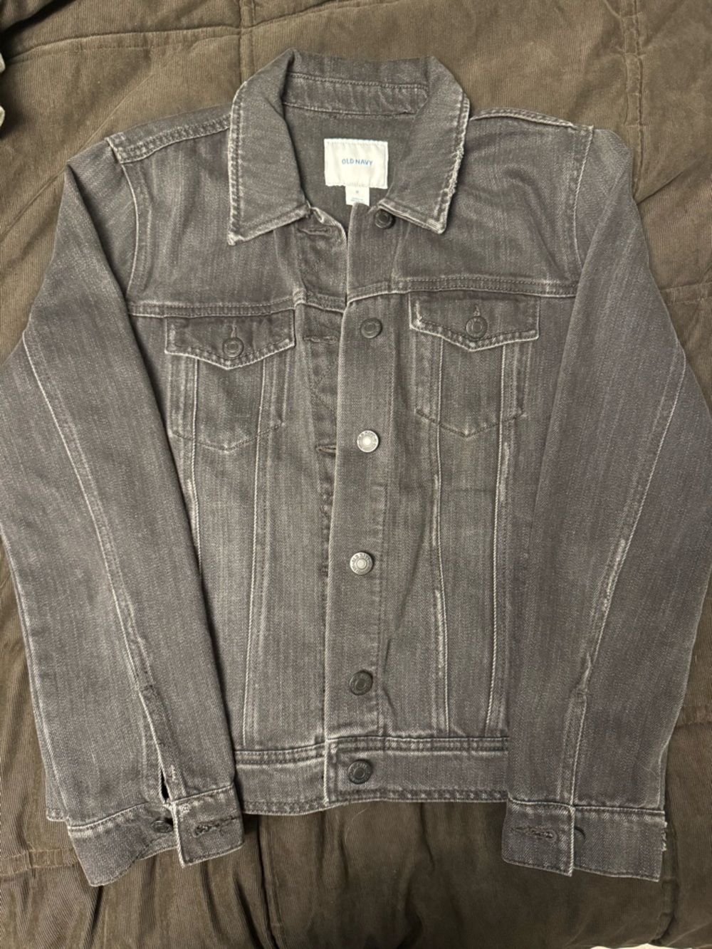 Old Navy Black Washed Denim Jacket